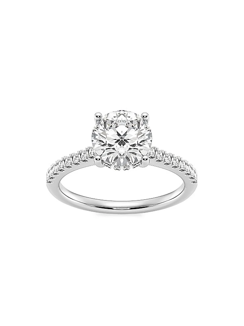 14K White Gold & 2.25 TCW Lab-Grown Diamond Engagement Ring