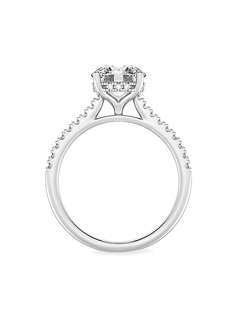14K White Gold & 2.25 TCW Lab-Grown Diamond Engagement Ring