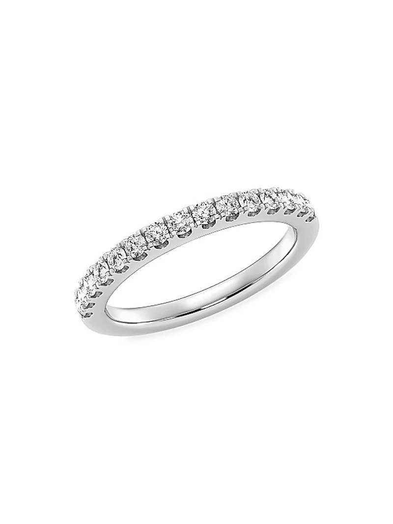 14K White Gold & 0.45 TCW Lab-Grown Diamond Band