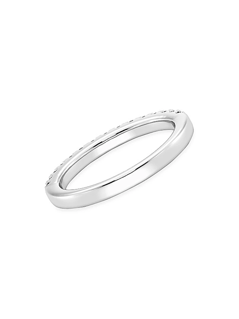 14K White Gold & 0.45 TCW Lab-Grown Diamond Band