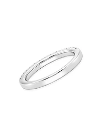 14K White Gold & 0.45 TCW Lab-Grown Diamond Band