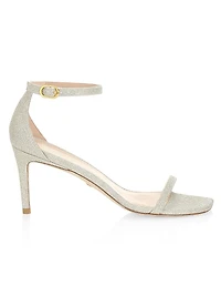 Nudistcurve Glitter High-Heel Sandals
