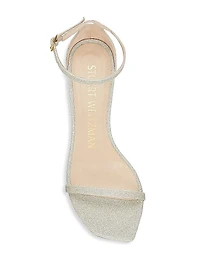 Nudistcurve Glitter High-Heel Sandals