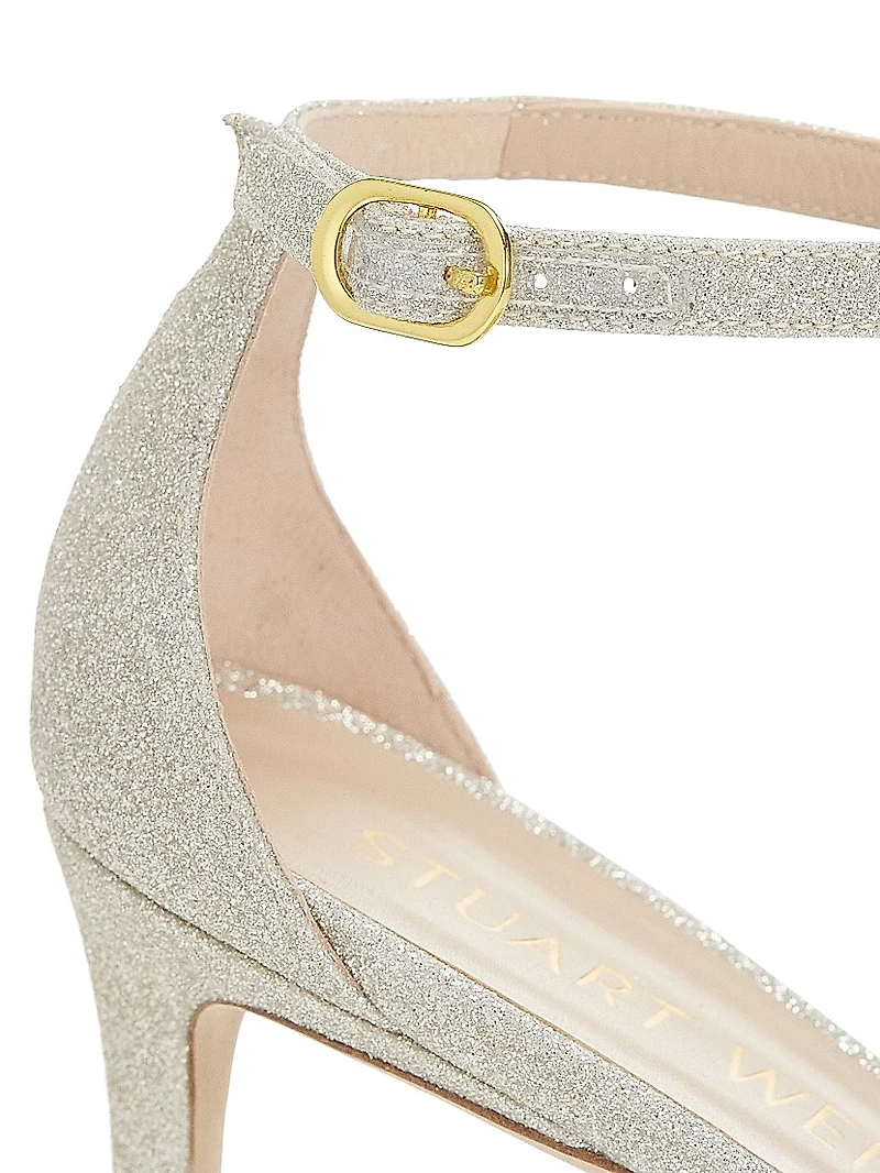 Nudistcurve Glitter High-Heel Sandals