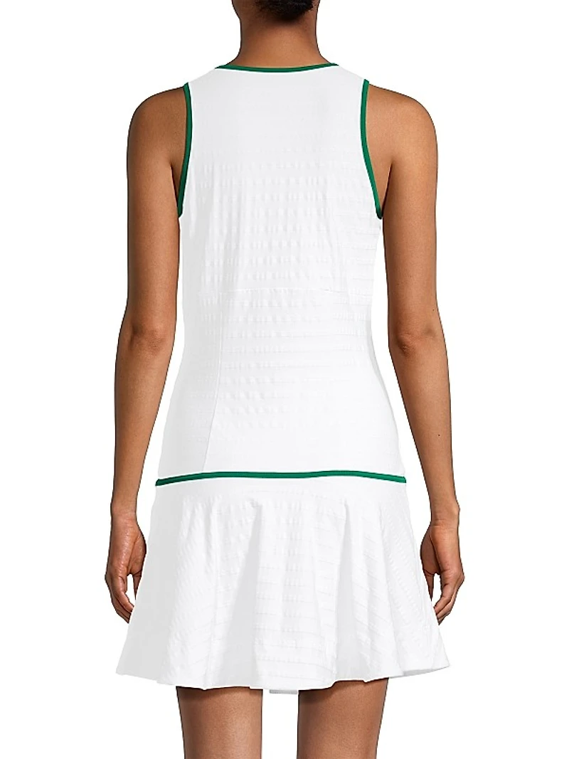 Lace Button-Front Tennis Dress