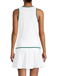 Lace Button-Front Tennis Dress