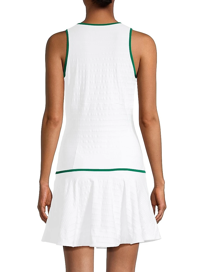 Lace Button-Front Tennis Dress