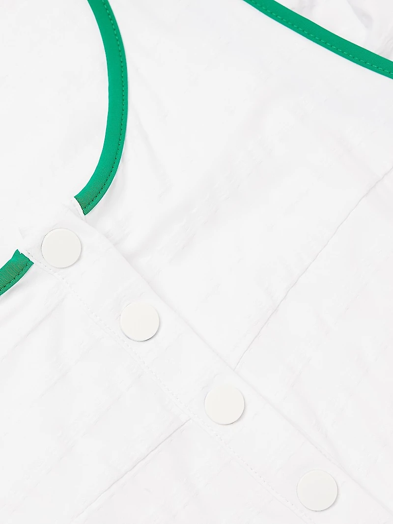 Lace Button-Front Tennis Dress