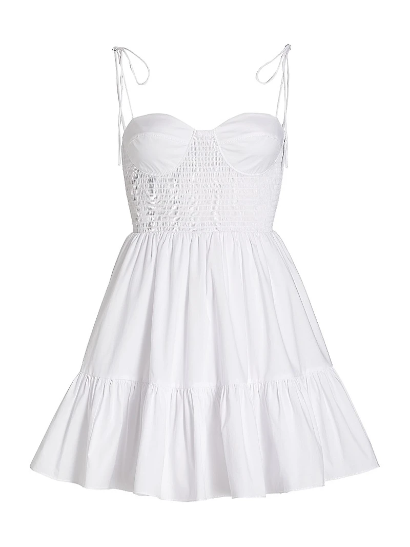 Landry Smocked Bustier Minidress