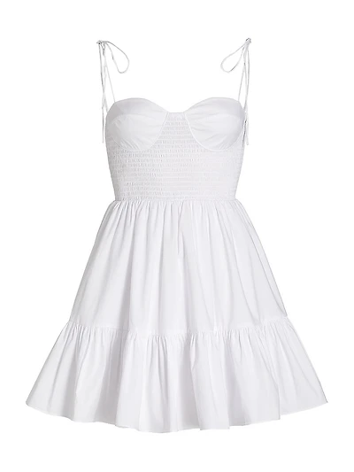 Landry Smocked Bustier Minidress