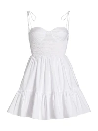 Landry Smocked Bustier Minidress