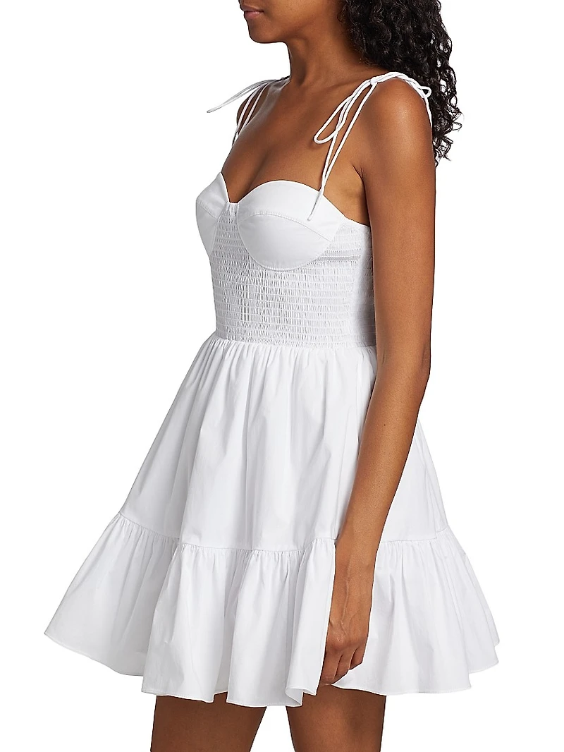 Landry Smocked Bustier Minidress