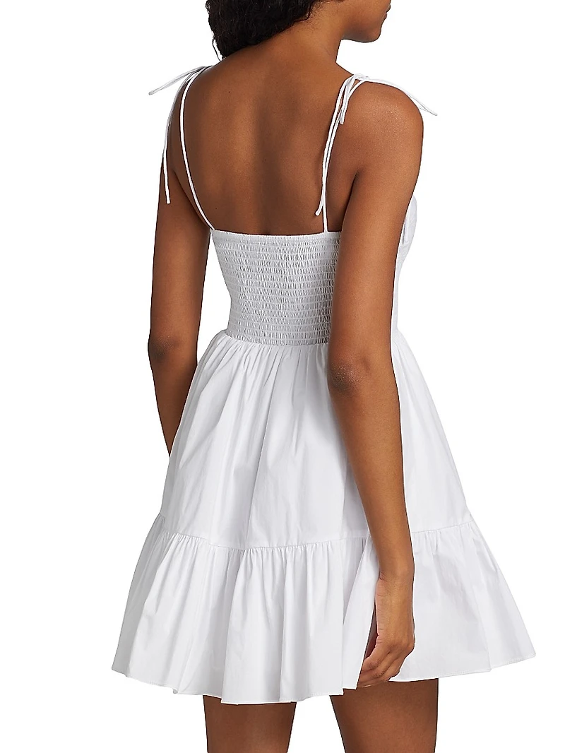 Landry Smocked Bustier Minidress