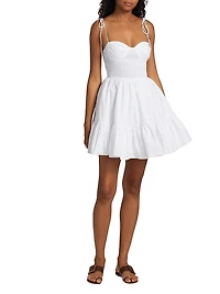 Landry Smocked Bustier Minidress