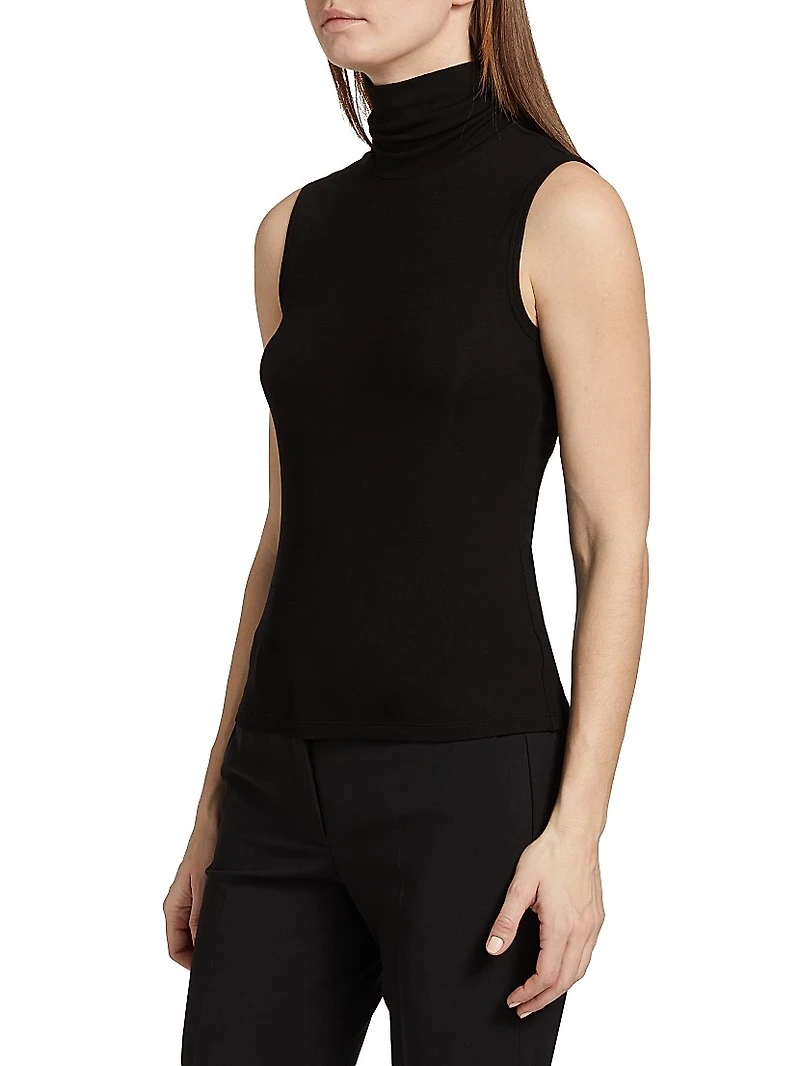 Wendel Jersey Turtleneck Top