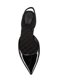 Jackie Vegan Patent Leather Slingback Flats