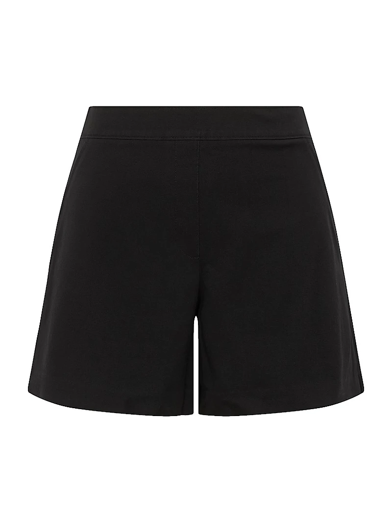Polished Stretch-Cotton Shorts