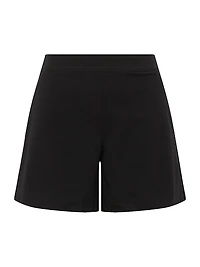 Polished Stretch-Cotton Shorts