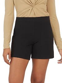 Polished Stretch-Cotton Shorts