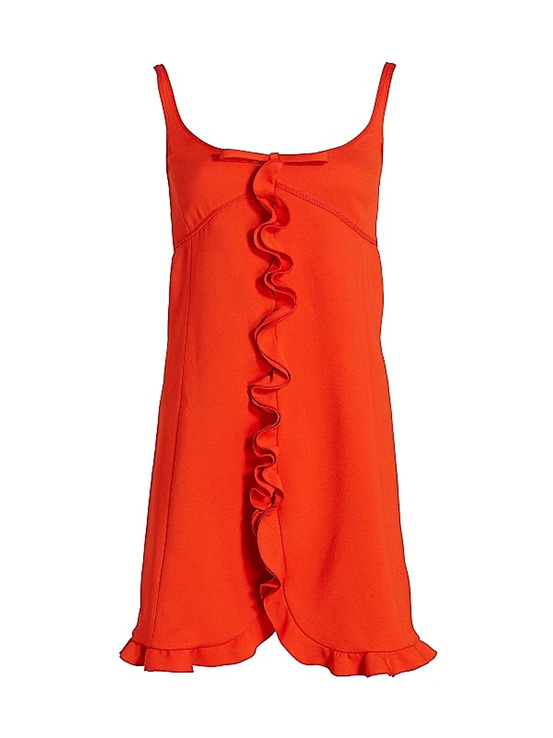 Bow Ruffle Minidress