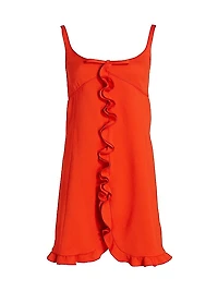 Bow Ruffle Minidress