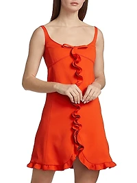 Bow Ruffle Minidress