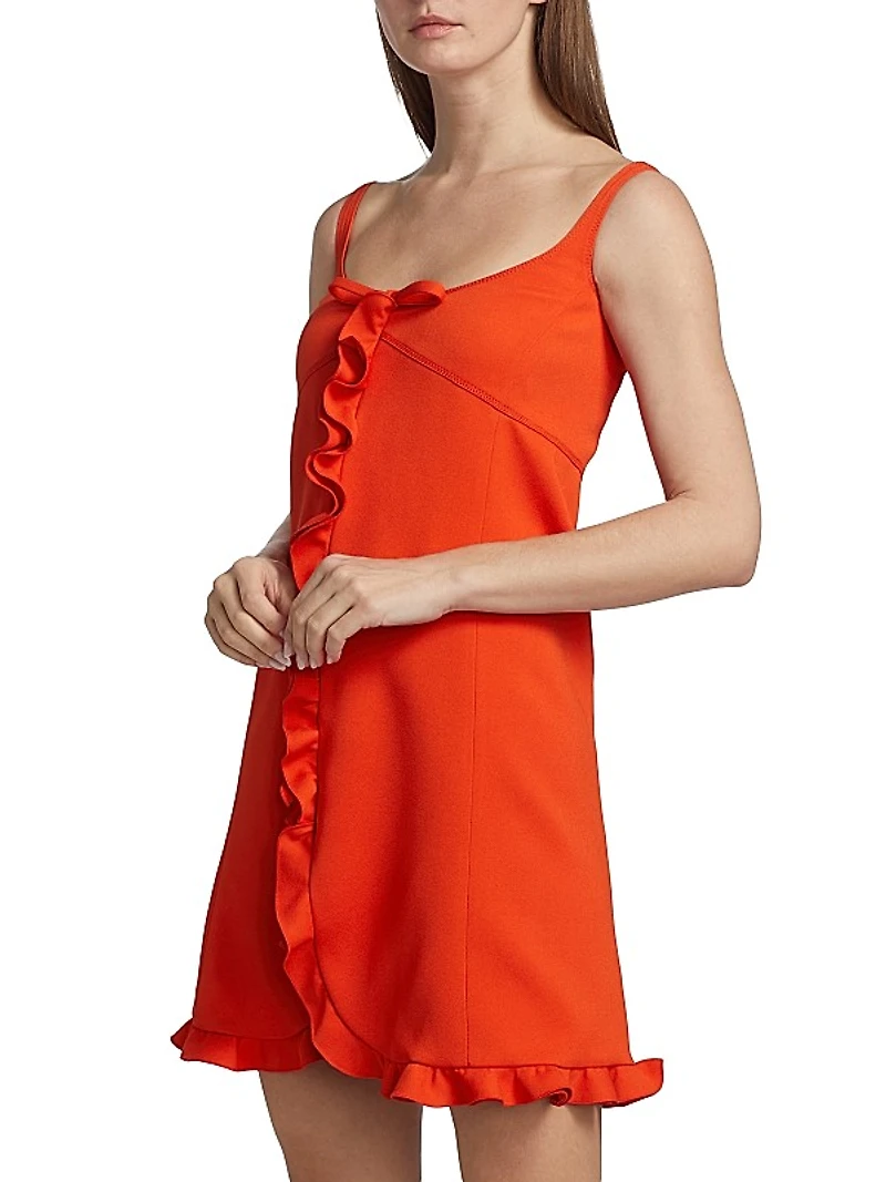 Bow Ruffle Minidress