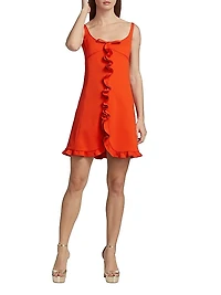 Bow Ruffle Minidress