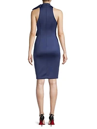 Von Bow-Neck Sheath Dress