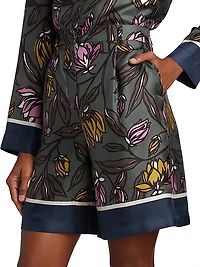 Times Floral Wide-Leg Shorts