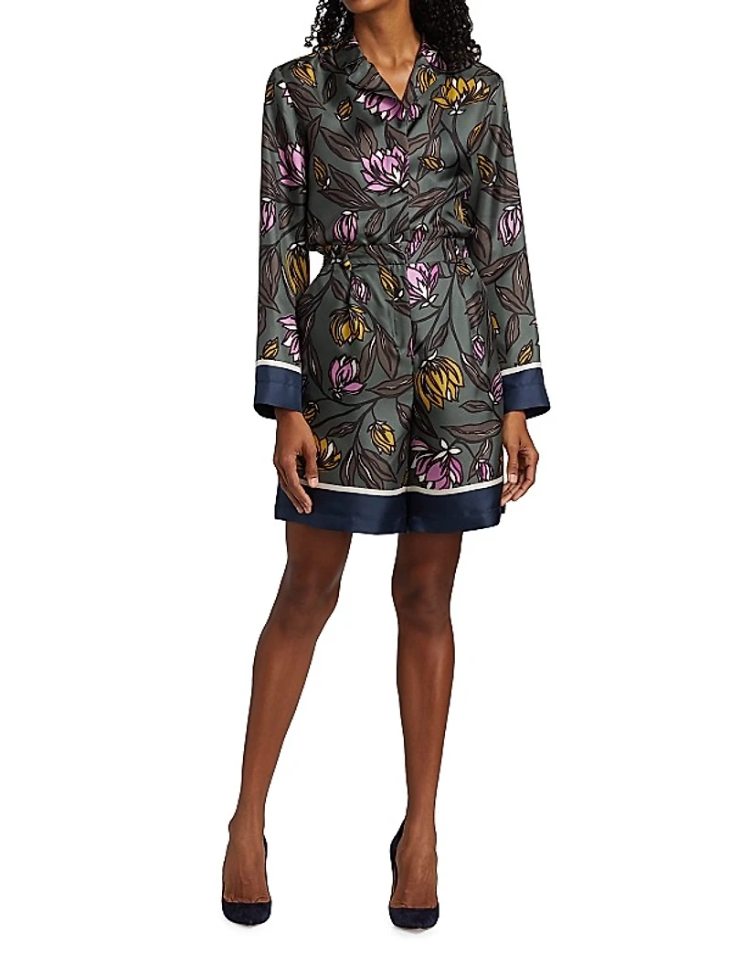 Times Floral Wide-Leg Shorts