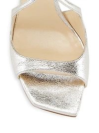 Azia 75MM Glitter Leather Sandals