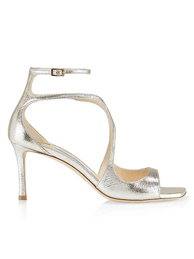 Azia 75MM Glitter Leather Sandals