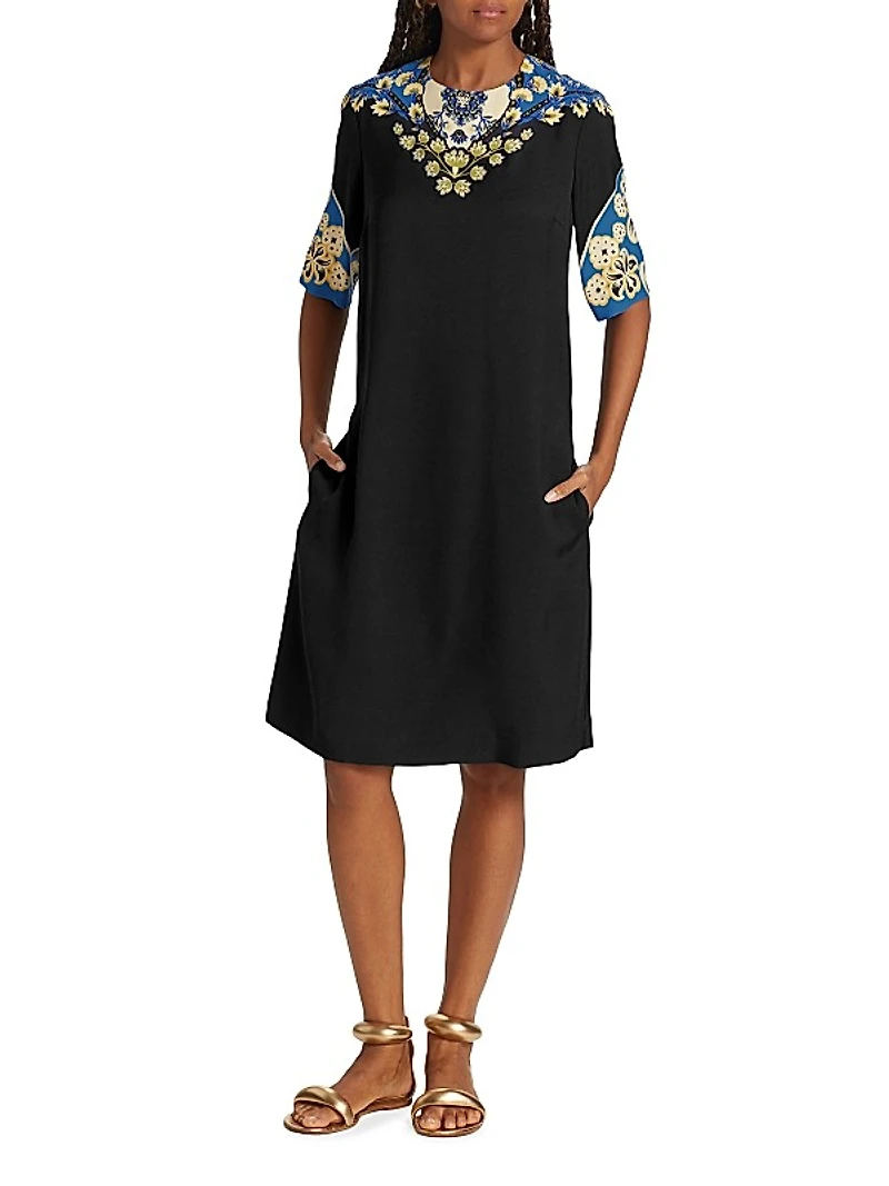 Starman Printed Knee-Length Dress