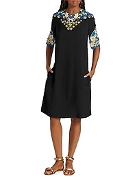 Starman Printed Knee-Length Dress