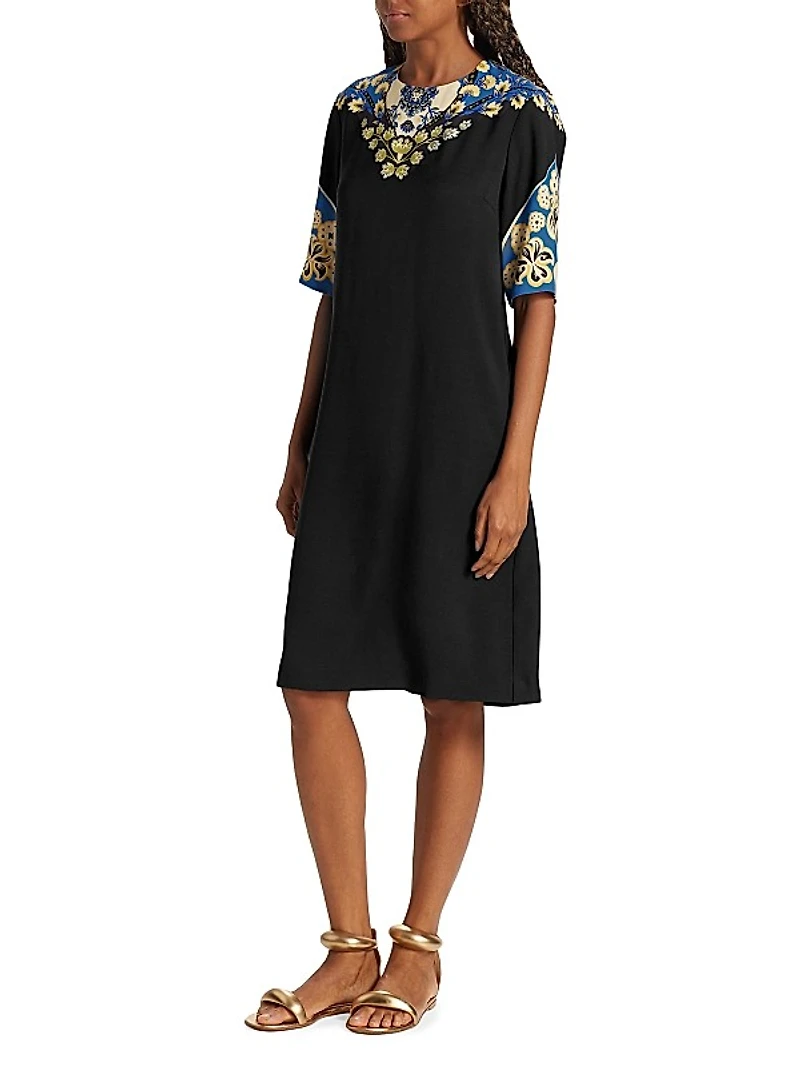 Starman Printed Knee-Length Dress