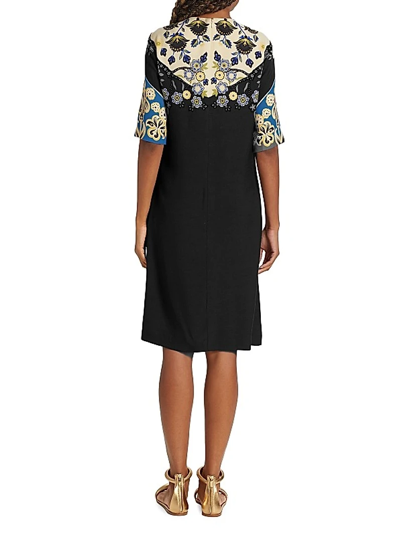 Starman Printed Knee-Length Dress