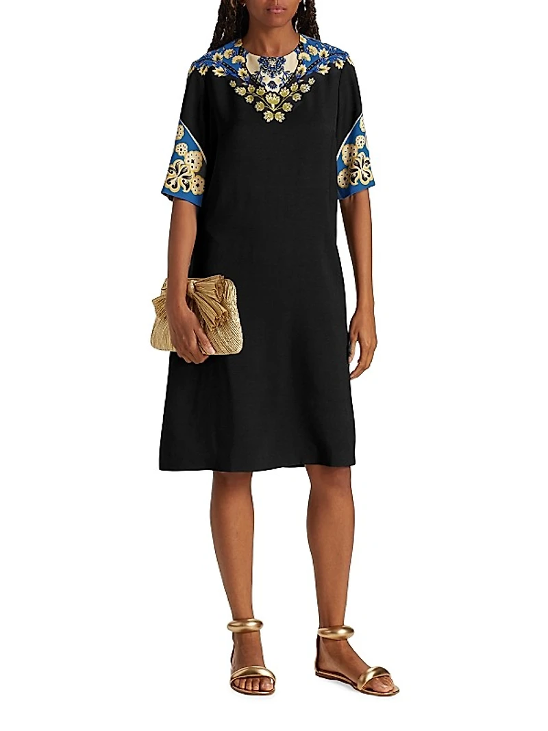 Starman Printed Knee-Length Dress