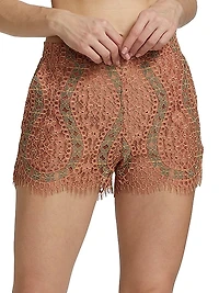 Guipure Lace Shorts