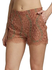 Guipure Lace Shorts