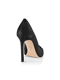 Lou Pointed-Toe Nubuck Pumps