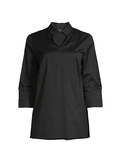 Ruched Sleeve Tunic