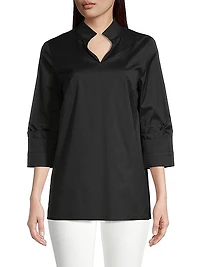 Ruched Sleeve Tunic