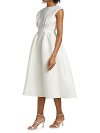 Mikado A-Line Midi-Dress