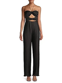 Miriam Cut-Out Pleated Jumpsuit