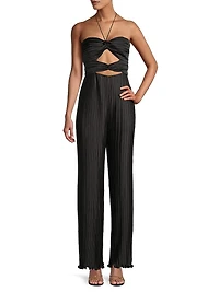 Miriam Cut-Out Pleated Jumpsuit