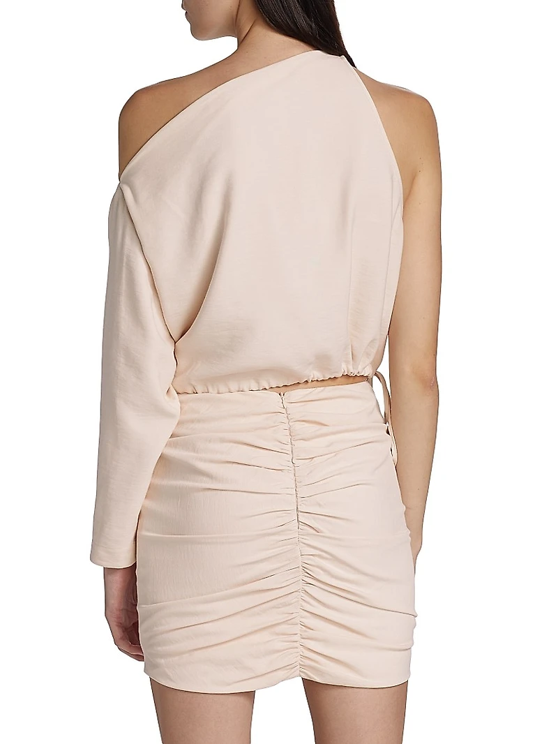 Center Ruched Miniskirt