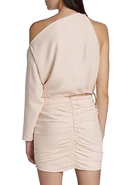 Center Ruched Miniskirt