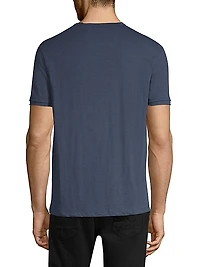 Raw-Edged Cotton T-Shirt