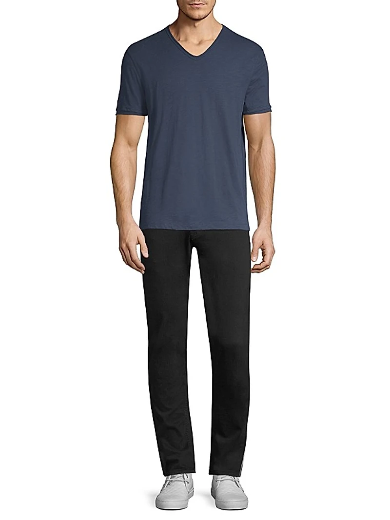 Raw-Edged Cotton T-Shirt